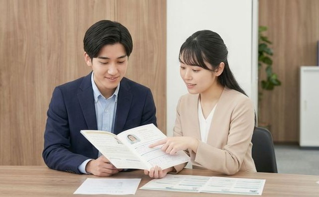 結婚相談所でカウンセラーに相談する男性｜ツヴァイ パーソナル結婚診断 - はなまるプロ