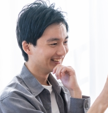 ポジティブな内容だけを書く男性