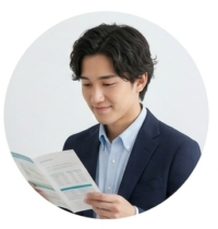 他社と比較するイラスト